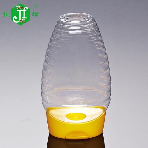 500g蜂蜜瓶 pet瓶 食品包装塑料瓶 倒立硅胶阀盖蜂蜜罐厂家供应